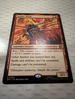 Spider-Punk Marvel's Spider-Man Regular Mtg M/NM Rare - Image 4