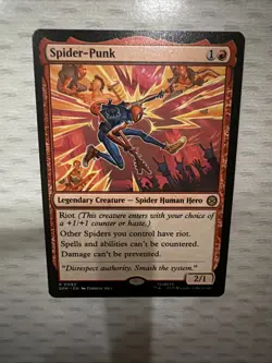 Spider-Punk Marvel's Spider-Man Regular Mtg M/NM Rare - Image 5
