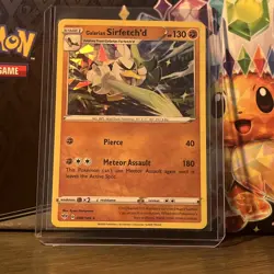 Pokemon Card - Galarian Sirfetch'd Cracked Ice Darkness Ablaze 098/189 Holo - Image 1