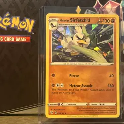 Pokemon Card - Galarian Sirfetch'd Cracked Ice Darkness Ablaze 098/189 Holo - Image 2
