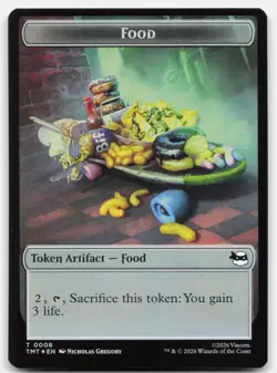 Robot // Food Double-Sided Token 10 // 8 TMT Magic: The Gathering T Foil NM - Image 2