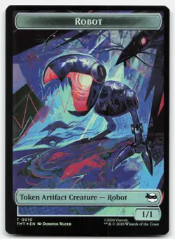Robot // Mutagen Double-Sided Token 10 // 9 TMT Magic: The Gathering T Foil NM - Image 1