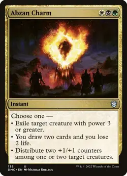 NM Abzan Charm, MTG, Dominaria United, Magic the Gathering, 138 - Image 1