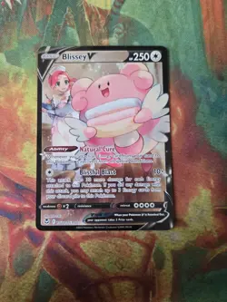 Blissey V TG22/TG30 Holo V Rare Silver Tempest Trainer Gallery Pokemon Near Mint - Image 1