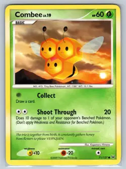 Combee 71/127 Common Platinum Pokemon Lightly Played - Image 1