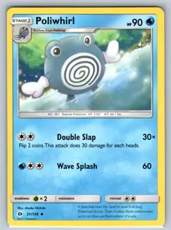 Poliwhirl 31/149 Uncommon SM Base Set Pokemon Lightly Played - Image 1
