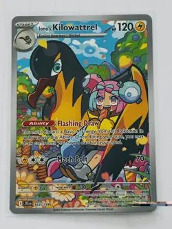 Iono's Kilowattrel 163/159 Pokemon TCG SV09: Journey Together NM - Image 1