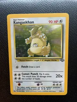 Pokemon Kangaskhan 5/64 Jungle Holo Rare Unlimited WotC 1999 Vintage - Image 1