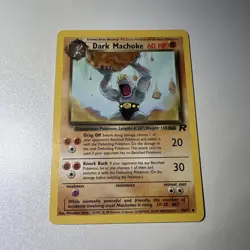Dark Machoke 40/82 Uncommon Team Rocket Pokemon NM - Image 1
