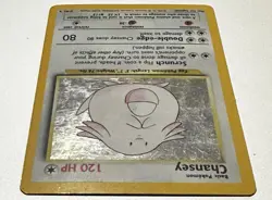 1999 Pokemon Chansey 3/102 Base Set Holo Rare Unlimited WOTC Moderately Played - Image 5