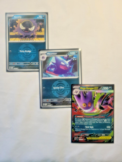 Pokemon 3 Lot Gastly Haunter Mega Gengar ex! Ascended Heroes R Holos (NM) - Image 1