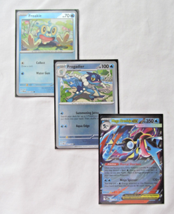 Pokemon 3 Lot Froakie Frogadier Mega Greninja ex! Chaos Rising Reverse Holo (NM) - Image 1