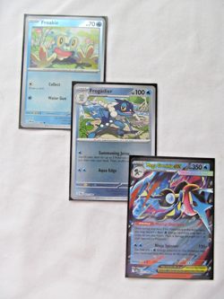 Pokemon 3 Lot Froakie Frogadier Mega Greninja ex! Chaos Rising Reverse Holo (NM) - Image 2