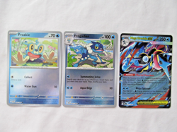 Pokemon 3 Lot Froakie Frogadier Mega Greninja ex! Chaos Rising Reverse Holo (NM) - Image 3