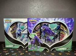 Pokemon TCG Ice & Shadow Rider Calyrex V Collection Box Sealed - Set of 2 Sw&Sh - Image 1