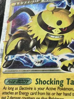 Pokemon TCG Electivire Holo Card LV.X Mysterious Treasures 121/123 MP (creased) - Image 3