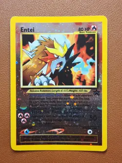 Entei 34 WotC Black Star Promo Reverse Holo Vintage Card NM Pokemon - Image 1