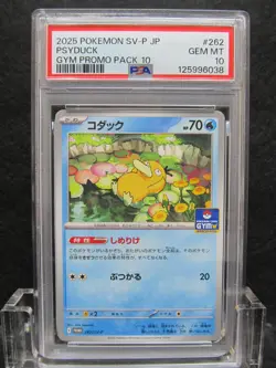 PSA 10| 2025 Pokemon Card Psyduck 262/SV-P Gym Promo Pack 10 Japanese Limited 2 - Image 3