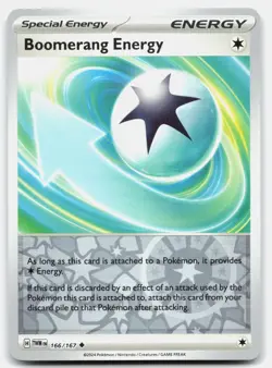 Boomerang Energy 166/167 TWM Pokemon TCG Uncommon Reverse Holo NM - Image 1