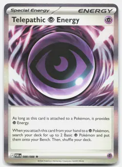 Telepathic Psychic Energy 088/088 POR Pokemon TCG Rare Holo NM - Image 1