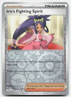 Iris's Fighting Spirit - 149/159 JTG Pokemon TCG Uncommon Reverse Holo NM - Image 1