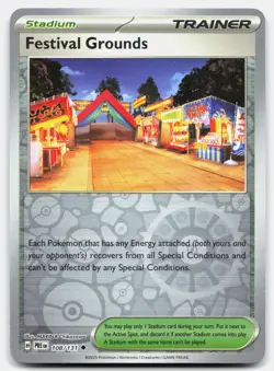 Festival Grounds 108/131 SV: PRE Pokemon TCG Uncommon Reverse Holo NM - Image 1