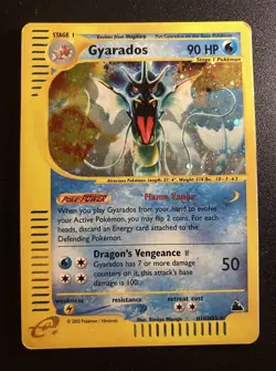 Pokemon Card-Gyarados-H10/H32-Holo-NoCrystal-Skyridge-ENG-LP - Image 1