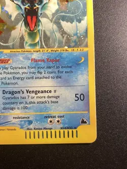 Pokemon Card-Gyarados-H10/H32-Holo-NoCrystal-Skyridge-ENG-LP - Image 5