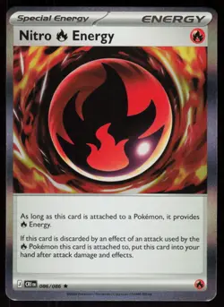 Nitro R Energy 086/086 Holo Rare Chaos Rising Pokemon Near Mint - Image 1