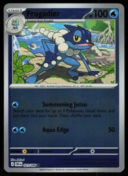 Frogadier 021/086 Common Chaos Rising Pokemon Reverse Holo Near Mint - Image 1