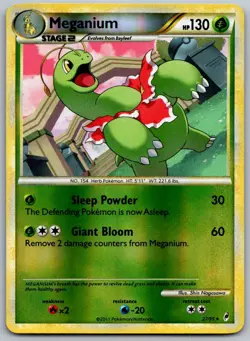 Meganium 27/95 Rare Call of Legends Pokemon Reverse Holo Near Mint - Image 1
