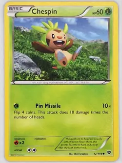 Chespin 12/146 Pokemon - XY MP - Image 1