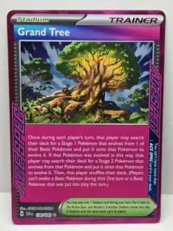 Grand Tree 136/142 Sv07: Stellar Crown Holo Ace SPEC Rare Pokemon Near Mint - Image 1