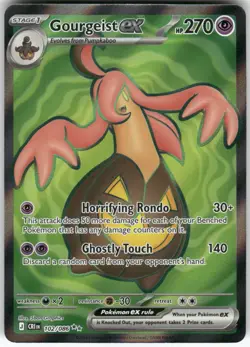Gourgeist ex 102/086 Ultra Rare Chaos Rising Pokemon Holo Near Mint - Image 1