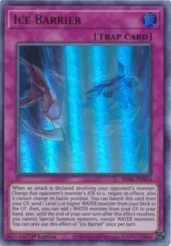 Yugioh - Ice Barrier (Ultra Rare) (1st Edition) - BROL-EN013 (P) - Image 1