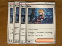 4 X Briar 100/131 Prismatic Evolutions Trainer Pokemon Card NM Non Holo - Image 1