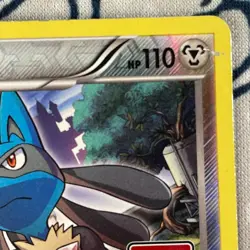 Lucario 63/124 4th Place Pokemon League Promo Reverse Holo XY Pokemon Card MP - Image 3