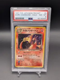 Dark Charizard Holo #6 Pokemon Graded Card PSA 8 - NM Rare Rocket Japanese UK - Image 1