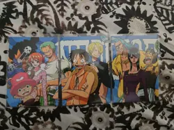 Panini TCG One Piece TCG 9" × 4" Poster Luffy Brook Nami Chopper Nico - Image 1