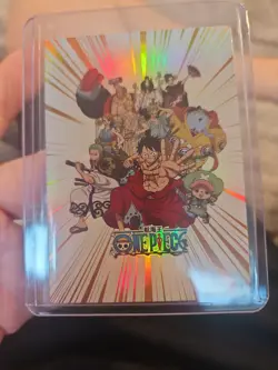 Straw Hat Pirates Wano Country Arc Artwork One Piece Film Red Holo Collector - Image 1