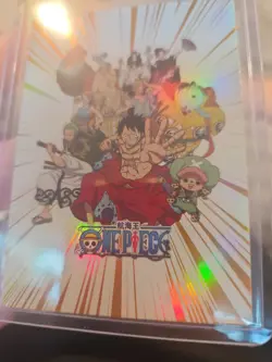 Straw Hat Pirates Wano Country Arc Artwork One Piece Film Red Holo Collector - Image 2