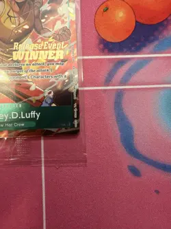 Monkey.D.Luffy P-135 Winner Stamp OP16 Pre-Release Event Promo Card Sealed - Image 4
