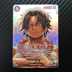 NM (SP) Portgas D Ace ST15-005 OP16 One Piece CCG The Time of Battle English EN - Image 1