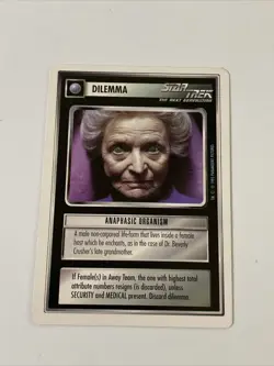 Star Trek CCG Dilemma Anaphasic Organism Common Card - Image 1