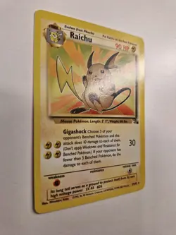 Pokemon TCG Fossil Raichu Non-Holo Card 29/62 LP+ - Image 2