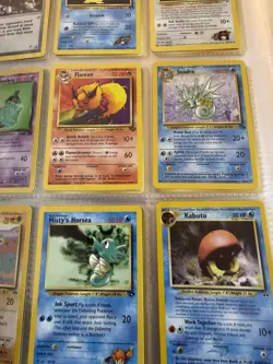 Vintage Pokemon Card Lot 9 Cards WOTC 1999 English Flareon Dark Slowbro LP - Image 3