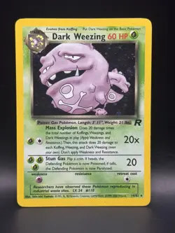 Dark Weezing 14/82 Team Rocket Holo - Image 1
