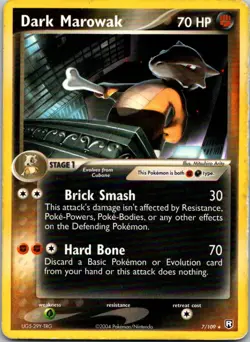 Dark Marowak - 7/109 (EX Team Rocket Returns) Rare Deck Exclusives 007/109 MP - Image 1