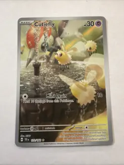 Pokemon Cutiefly 172/162 SV05 Temporal Forces Illustration Rare Reverse Holo - Image 1