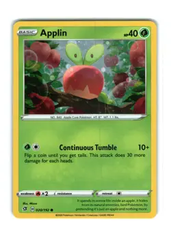 Applin 020/192 Promo Cosmos Holo - Rebel Clash - Pokemon Card NM - Image 1
